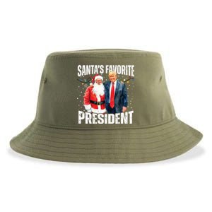 Santas Favorite President Trump 2024 Sustainable Bucket Hat