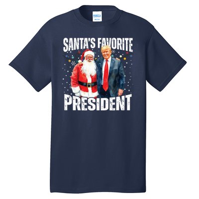 Santas Favorite President Trump 2024 Tall T-Shirt