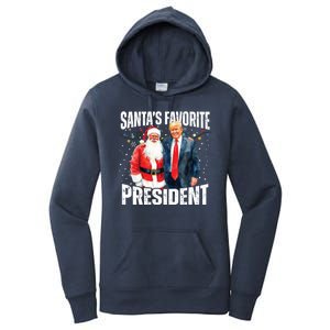 Santas Favorite President Trump 2024 Women's Pullover Hoodie