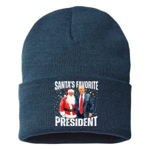 Santas Favorite President Trump 2024 Sustainable Knit Beanie