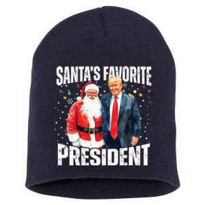 Santas Favorite President Trump 2024 Short Acrylic Beanie