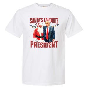 Santas Favorite President Trump 2024 Garment-Dyed Heavyweight T-Shirt