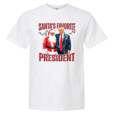 Santas Favorite President Trump 2024 Garment-Dyed Heavyweight T-Shirt