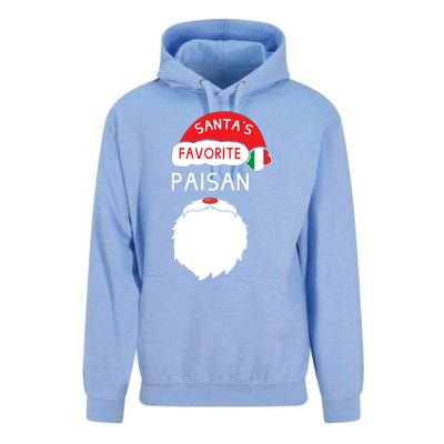 Santa's Favorite Paisan Funny Italian Christmas Gift Unisex Surf Hoodie