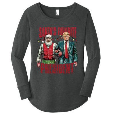 SantaS Favorite President Women's Perfect Tri Tunic Long Sleeve Shirt