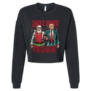 SantaS Favorite President Cropped Pullover Crew