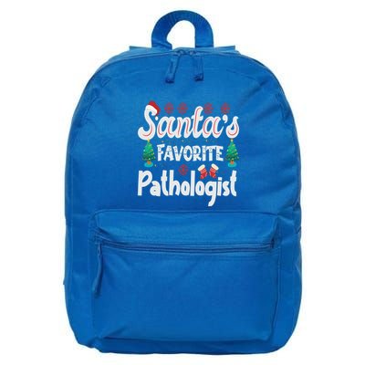 SantaS Favorite Pathologist Funny Christmas Pathologists Gift 16 in Basic Backpack