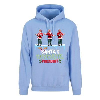 SantaS Favorite President Santa Trump Dance Funny Christmas Unisex Surf Hoodie