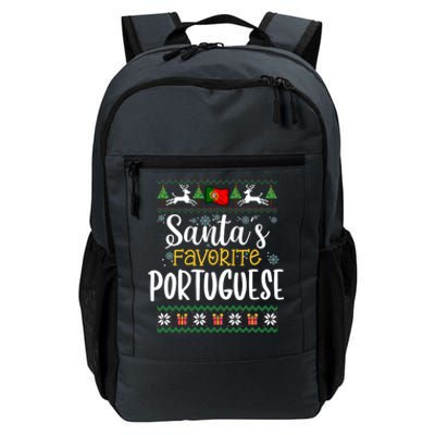 SantaS Favorite Portuguese Portugal Ugly Christmas Gift Daily Commute Backpack