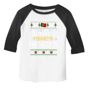 SantaS Favorite Portuguese Portugal Ugly Christmas Gift Toddler Fine Jersey T-Shirt