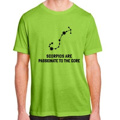 Scorpio Facts Passionate To The Core Funny Astrology Gift Adult ChromaSoft Performance T-Shirt