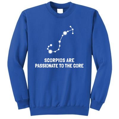 Scorpio Facts Passionate To The Core Funny Astrology Gift Sweatshirt