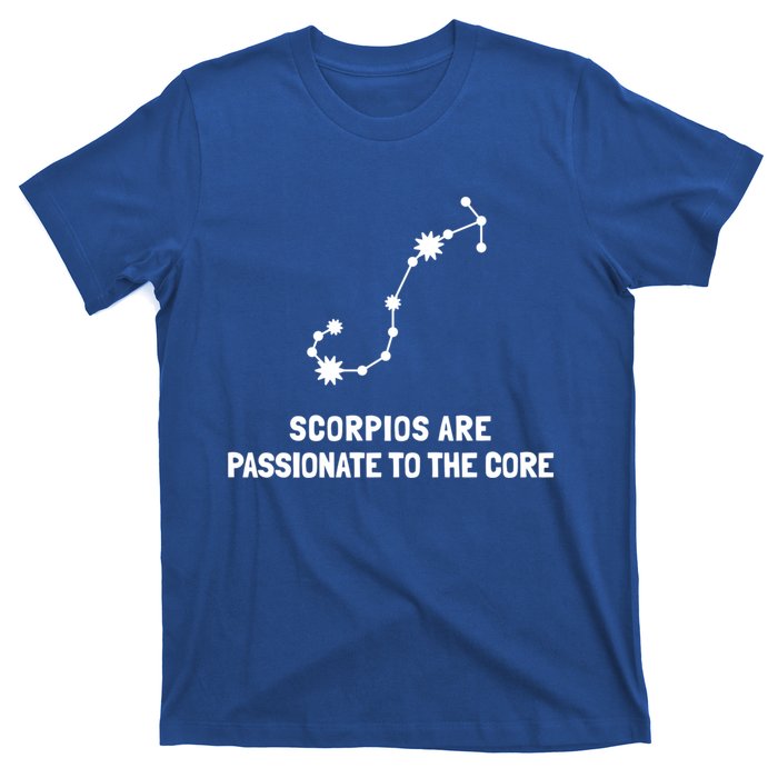 Scorpio Facts Passionate To The Core Funny Astrology Gift T-Shirt