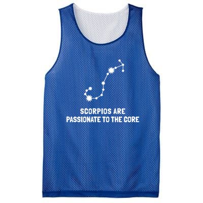 Scorpio Facts Passionate To The Core Funny Astrology Gift Mesh Reversible Basketball Jersey Tank