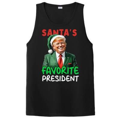 SantaS Favorite President Trump Christmas Santa Hat Gift PosiCharge Competitor Tank