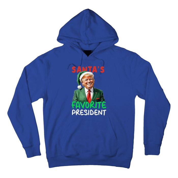 SantaS Favorite President Trump Christmas Santa Hat Gift Hoodie