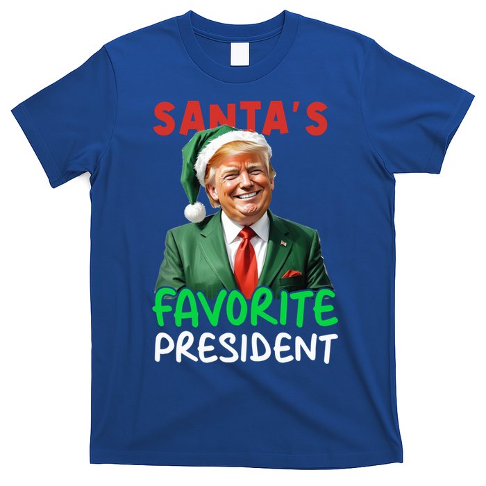 SantaS Favorite President Trump Christmas Santa Hat Gift T-Shirt