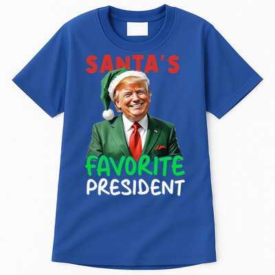 SantaS Favorite President Trump Christmas Santa Hat Gift Tall T-Shirt