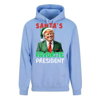 SantaS Favorite President Trump Christmas Santa Hat Gift Unisex Surf Hoodie