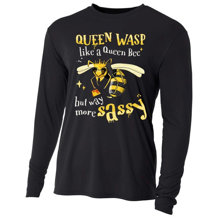 Sassy Fun Queen Wasp Like A Queen Bee But Way More Sassy Cooling Performance Long Sleeve Crew