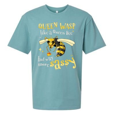 Sassy Fun Queen Wasp Like A Queen Bee But Way More Sassy Sueded Cloud Jersey T-Shirt