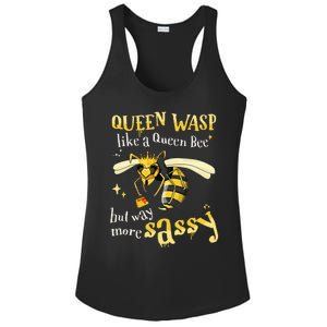 Sassy Fun Queen Wasp Like A Queen Bee But Way More Sassy Ladies PosiCharge Competitor Racerback Tank