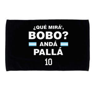 Speech Funny Qué Mira Bobo Andá Pa' Allá Flag Microfiber Hand Towel