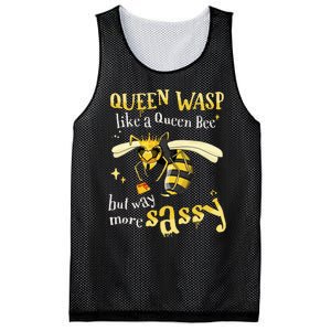 Sassy fun Queen Wasp like a Queen Bee but way more Sassy Mesh Reversible Basketball Jersey Tank