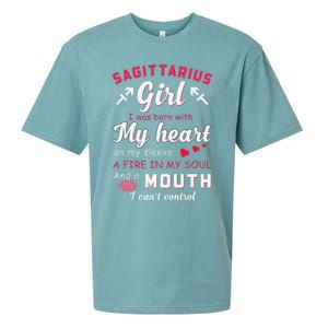 Sagittarius Funny Quote With Zodiac Sign Birthday Gift Sueded Cloud Jersey T-Shirt