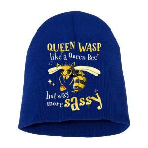 Sassy Fun Queen Wasp Like A Queen Bee But Way More Sassy Short Acrylic Beanie