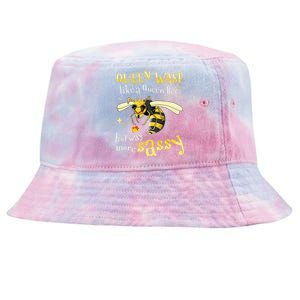 Sassy Fun Queen Wasp Like A Queen Bee But Way More Sassy Tie-Dyed Bucket Hat