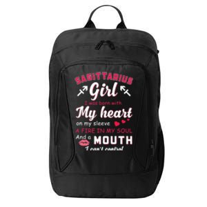 Sagittarius Funny Quote With Zodiac Sign Birthday Gift Meaningful Gift City Backpack