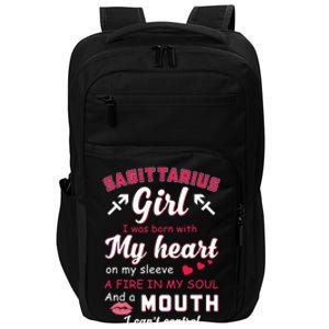 Sagittarius Funny Quote With Zodiac Sign Birthday Gift Meaningful Gift Impact Tech Backpack