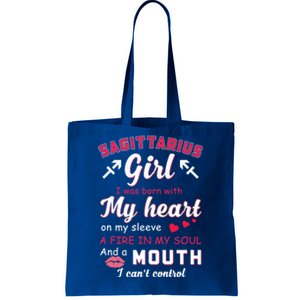 Sagittarius Funny Quote With Zodiac Sign Birthday Gift Meaningful Gift Tote Bag