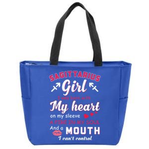 Sagittarius Funny Quote With Zodiac Sign Birthday Gift Meaningful Gift Zip Tote Bag