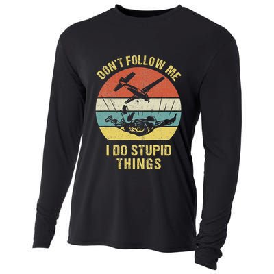 Skydiving Funny Quote Design For A Skydiver Cooling Performance Long Sleeve Crew