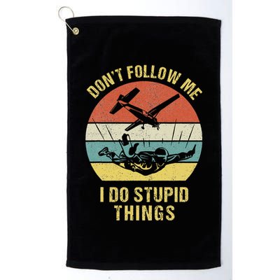 Skydiving Funny Quote Design For A Skydiver Golf Towel