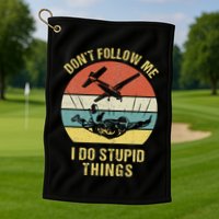 Skydiving Funny Quote Design For A Skydiver Golf Towel