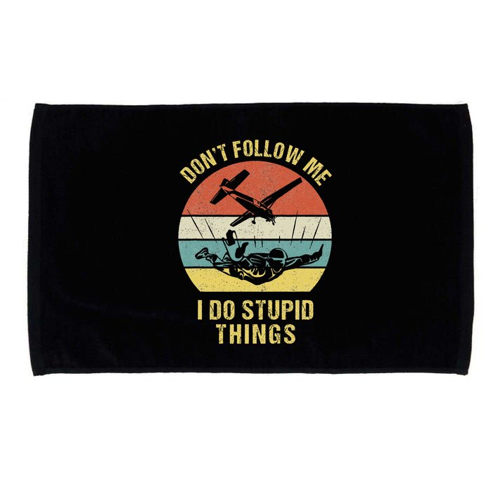 Skydiving Funny Quote Design For A Skydiver Microfiber Hand Towel