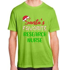 Santas Favorite Research Nurse Funny Chritsmas Gift Adult ChromaSoft Performance T-Shirt