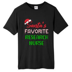 Santas Favorite Research Nurse Funny Chritsmas Gift Tall Fusion ChromaSoft Performance T-Shirt