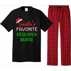 Santas Favorite Research Nurse Funny Chritsmas Gift Pajama Set