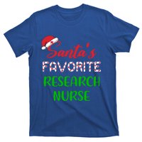 Santas Favorite Research Nurse Funny Chritsmas Gift T-Shirt