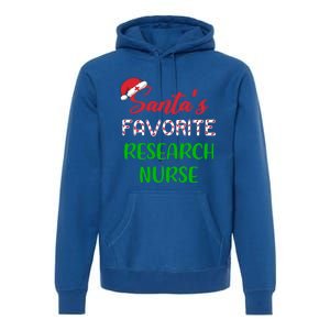 Santas Favorite Research Nurse Funny Chritsmas Gift Premium Hoodie