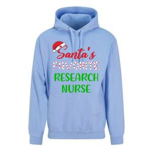 Santas Favorite Research Nurse Funny Chritsmas Gift Unisex Surf Hoodie