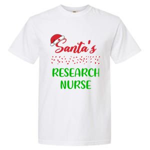 Santas Favorite Research Nurse Funny Chritsmas Gift Garment-Dyed Heavyweight T-Shirt