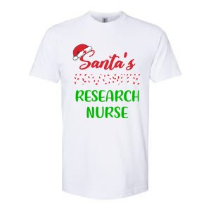 Santas Favorite Research Nurse Funny Chritsmas Gift Softstyle CVC T-Shirt