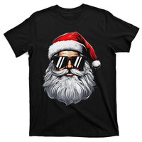 Santa Face Retro Sunglasses Christmas S For T-Shirt