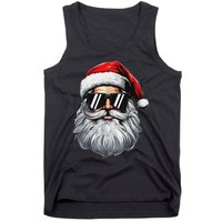 Santa Face Retro Sunglasses Christmas S For Tank Top