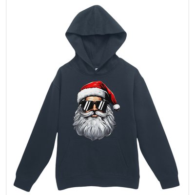 Santa Face Retro Sunglasses Christmas S For Urban Pullover Hoodie